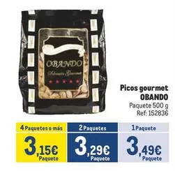 Oferta de Obando - Picos Gourmet por 3,49€ en Makro