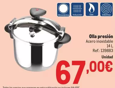 Oferta de Olla Presión por 67€ en Makro