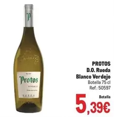 Oferta de Protos - D.o. Rueda Blanco Verdejo por 5,39€ en Makro