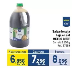 Oferta de Chef - Salsa De Soja Baja En Sal por 8,05€ en Makro