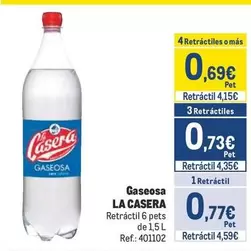 Oferta de La Casera - Gaseosa por 0,77€ en Makro