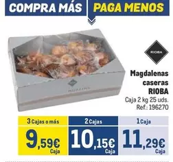 Oferta de Rioba - Magdalenas Caseras por 11,29€ en Makro