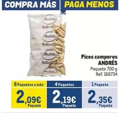 Oferta de Mas - Picos Camperos por 2,35€ en Makro