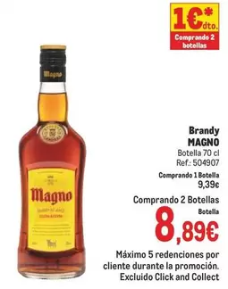 Oferta de Magno - Brandy por 8,89€ en Makro