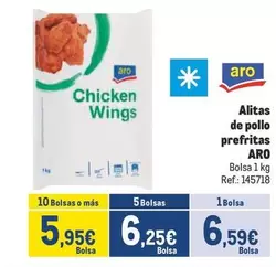 Oferta de Aro - Alitas De Pollo Prefritas por 6,59€ en Makro