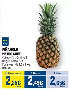 Oferta de Chef - Piña Gold por 2,65€ en Makro