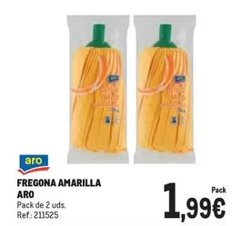 Oferta de Aro - Fregona Amarilla por 1,99€ en Makro