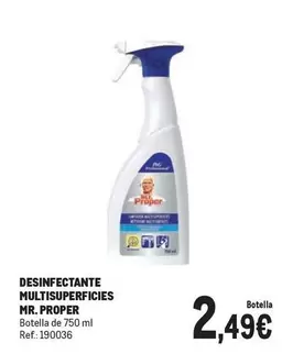 Oferta de Desinfectante Multisuperficies por 2,49€ en Makro