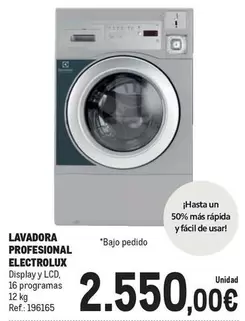 Oferta de Electrolux - Lavadora Professional por 2550€ en Makro