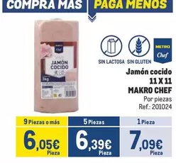 Oferta de Makro - Chef Jamon Cocido por 7,09€ en Makro