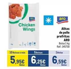 Oferta de Aro - Alitas De Pollo Prefritas por 6,59€ en Makro