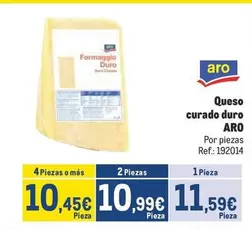 Oferta de Aro - Queso Curado Duro por 11,59€ en Makro