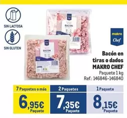 Oferta de Makro - Bacon En Tiras O Dados por 8,15€ en Makro