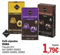 Oferta de Rioba - Café Cápsulas por 1,79€ en Makro