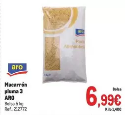 Oferta de Aro - Macarron Pluma 3 por 6,99€ en Makro