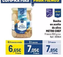 Oferta de Mas - Bonito En Aceite De Oliva por 7,85€ en Makro