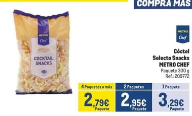 Oferta de Chef - Selecto Snacks por 3,29€ en Makro