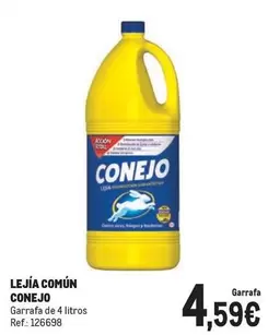 Oferta de Conejo - Lejía Común por 4,59€ en Makro