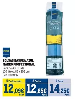 Oferta de Makro - Bolsas Basura Azul por 14,25€ en Makro