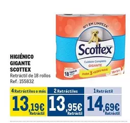 Oferta de Scottex - Higiénico Gigante por 14,69€ en Makro