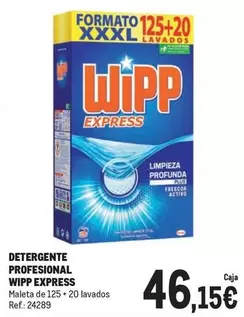 Oferta de Wipp - Detergente Profesional Express por 46,15€ en Makro