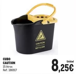 Oferta de Cubo Caution por 8,25€ en Makro