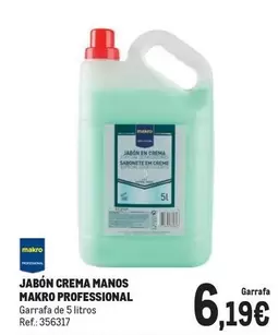 Oferta de Makro - Jabon Crema Manos por 6,19€ en Makro