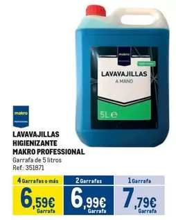 Oferta de Makro - Lavavajillas Higienizzante por 7,79€ en Makro