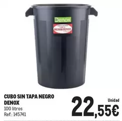 Oferta de Denox - Cubo Sin Tapa Negro por 22,55€ en Makro