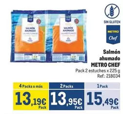 Oferta de Chef - Salmon Ahumado por 15,49€ en Makro