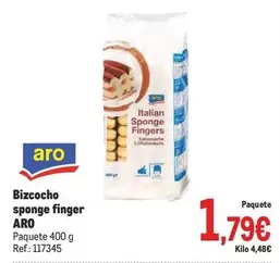 Oferta de Aro - Bizcocho Sponge Finger por 1,79€ en Makro