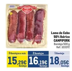 Oferta de Canpipork - Lomo De Cebo 50% Iberico por 18,05€ en Makro