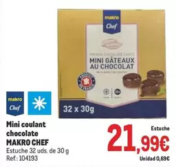 Oferta de Makro - Chef Mini Coulant Chocolate por 21,99€ en Makro