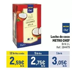 Oferta de Chef - Leche De Coco por 3,05€ en Makro