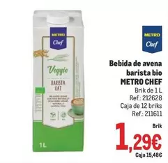 Oferta de Chef - Bebida De Avena Barista Bio por 1,29€ en Makro