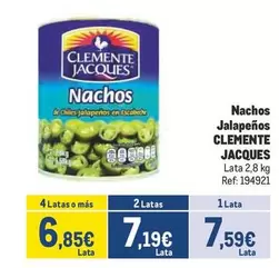 Oferta de Nachos Jalapenos por 7,59€ en Makro