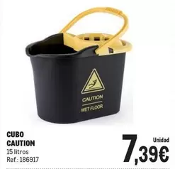 Oferta de Cubo Caution por 7,39€ en Makro