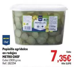 Oferta de Chef - Pepinillos Agridulce En Rodajas por 7,35€ en Makro