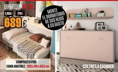 Oferta de Dormitorio por 689€ en Hipo Gegant