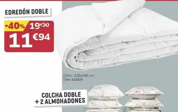 Oferta de DIM - Colcha Doble + 2 Almohadones por 11,94€ en GiFi