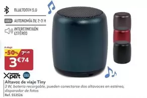 Oferta de Altavoz De Viaje Tiny por 3,74€ en GiFi