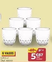 Oferta de 6 Vasos por 5,87€ en GiFi