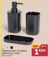 Oferta de Dispensador De Jabón, Jabónera Y Vaso por 1,64€ en GiFi