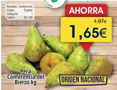 Oferta de Origen - Pera por 1,65€ en Froiz