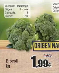 Oferta de Origen - Brocoli por 1,99€ en Froiz