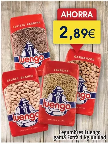 Oferta de Luengo - Legumbres Gama Extra por 2,89€ en Froiz