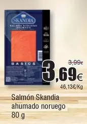 Oferta de Skandia - Salmon Ahumado Noruego por 3,69€ en Froiz