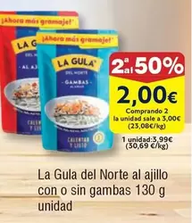 Oferta de La Gula del Norte - La Gula Del Norte Al Ajillo Con O Sin Gambas por 2€ en Froiz