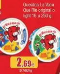 Oferta de La vaca que ríe - Quesitos por 2,69€ en Froiz