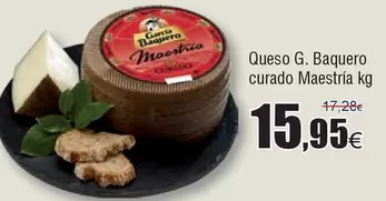 Oferta de Garcia - Queso Curado Maestria por 15,95€ en Froiz